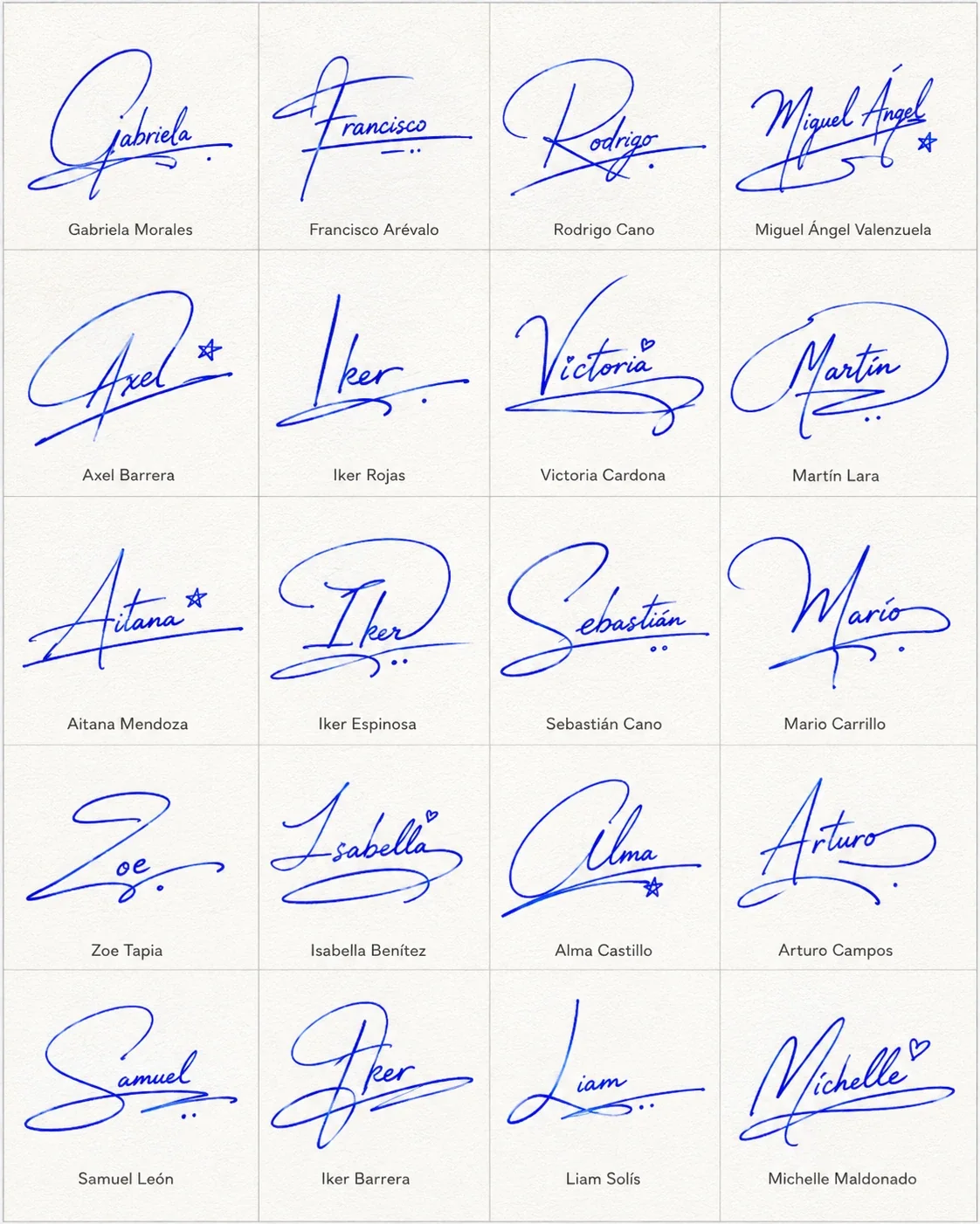Cómo Mejorar tu Firma: Consejos Simples con Ejemplos Guía visual con consejos para mejorar tu firma manuscrita usando ejemplos de nombres latinos.