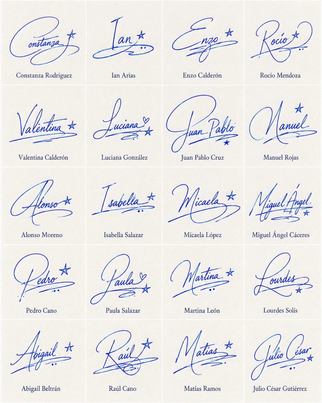 Firmas con Estrella: Ideas Bonitas y Decorativas Collage de firmas con estrella para nombres latinos con ideas bonitas y decorativas.