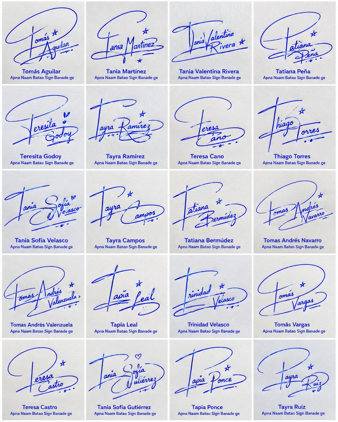 Firmas con la letra T simples y creativas Collage de firmas con la letra T para nombres latinos con diseños simples y creativos.
