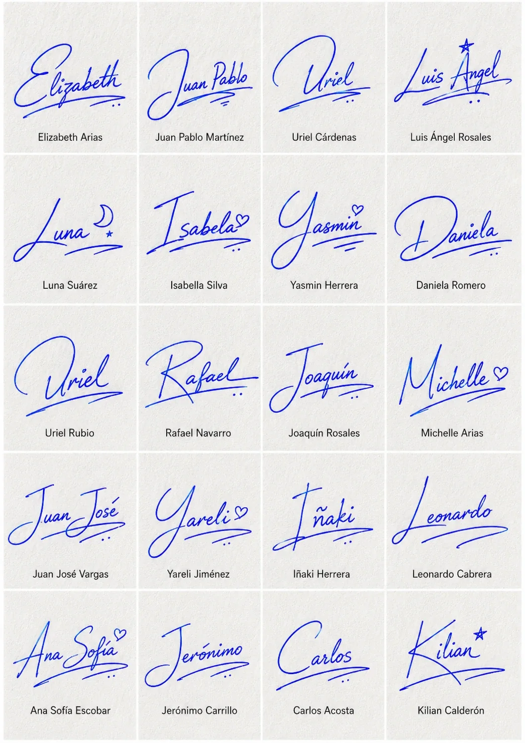 Firmas fáciles para principiantes Collage de firmas fáciles para principiantes con ideas manuscritas para crear una firma.