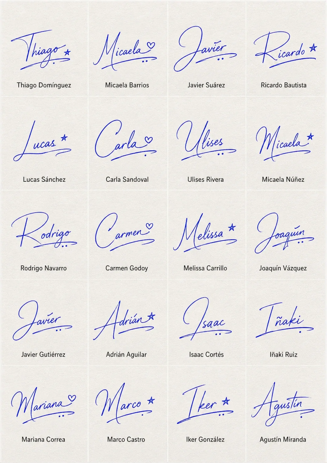 Firmas para Nombres Cortos: Ideas Simples y Elegantes Collage de firmas para nombres cortos con estilos simples y elegantes.