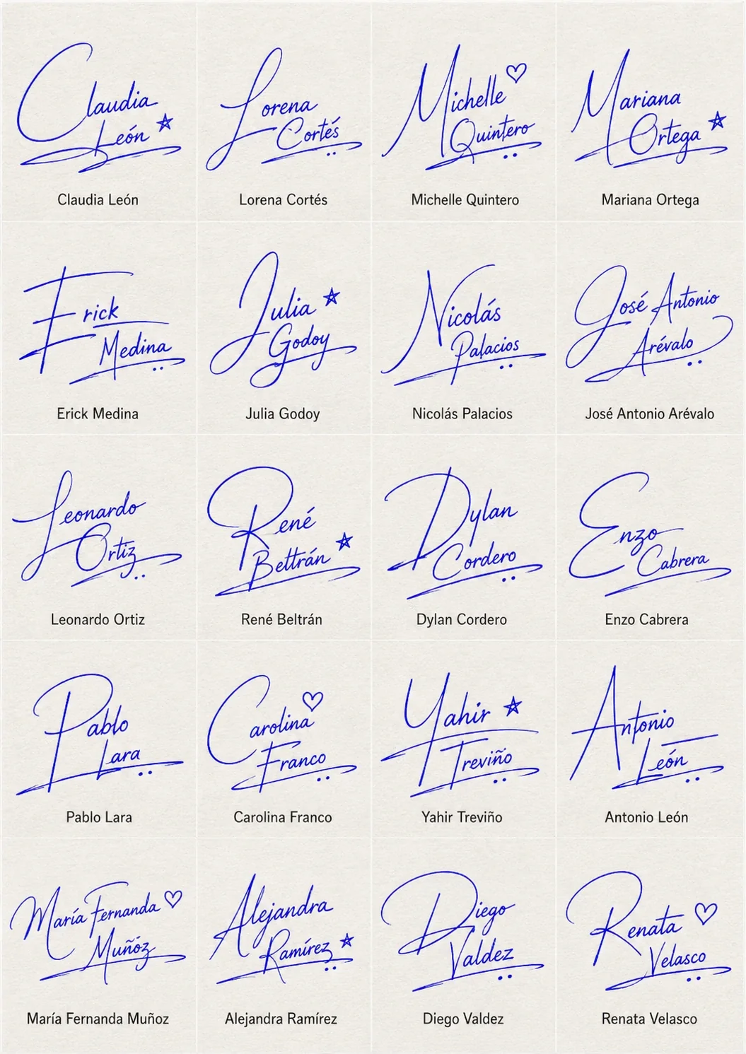 Firmas Personalizadas con Nombre Collage de firmas personalizadas con nombre con ejemplos manuscritos bonitos.