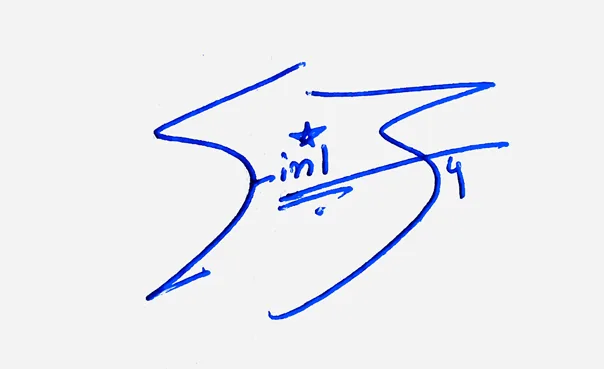 Finley creative signature ideas handwritten signature example in blue ink