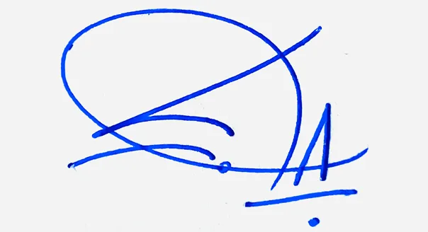 Lia cursive name signature ideas handwritten signature example in blue ink