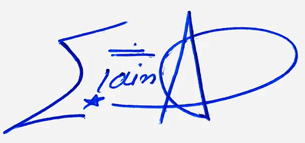 Elaina cursive name signature ideas handwritten signature example in blue ink
