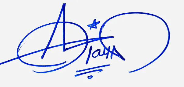 Ophelia cursive name signature ideas handwritten signature example in blue ink