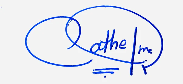 Catherine handwritten signature example in blue ink on white background