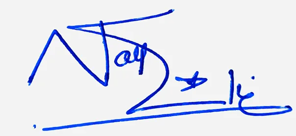 Nayeli handwritten signature example in blue ink on white background