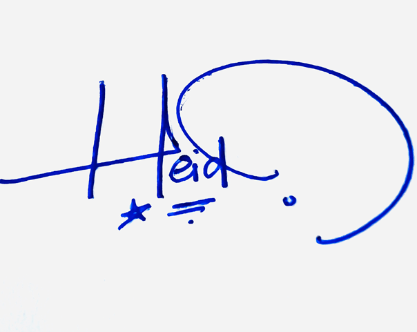 Heidi Name Written Signature Ideas
