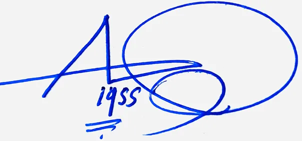 Alyssa handwritten signature example in blue ink on white background