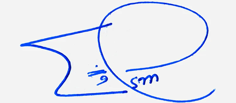 Esme handwritten signature example in blue ink on white background