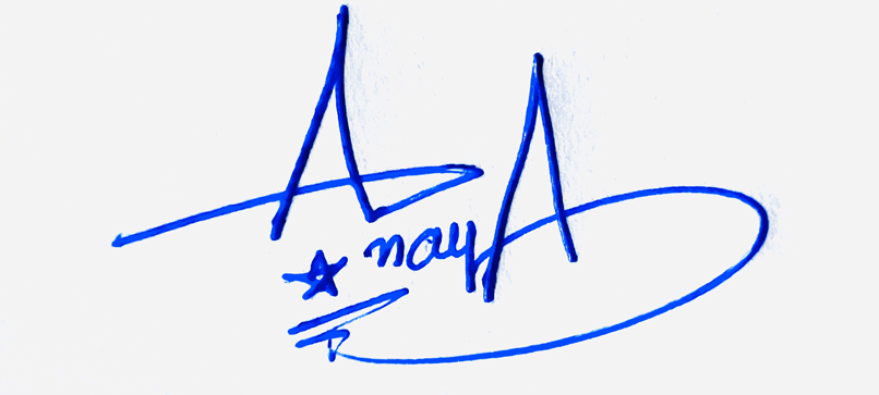 Anaya handwritten beautiful signature ideas
