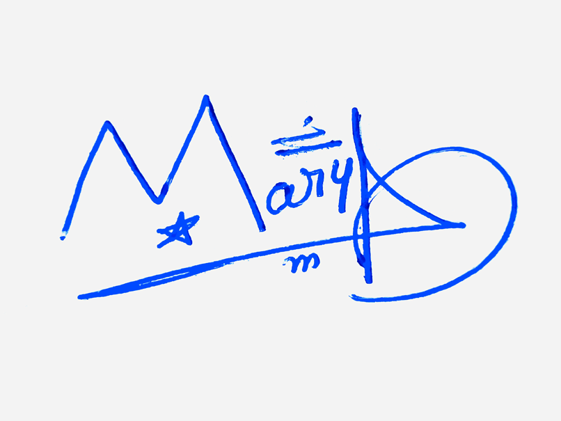 Maryam handwritten beautiful signature ideas
