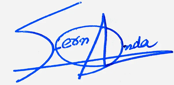 Fernanda Name Handwritten Online handwritten signature example in blue ink on white background