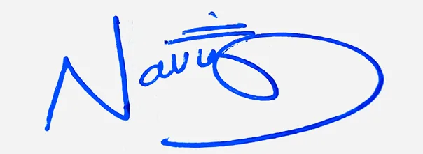 Navy Name Handwritten Online handwritten signature example in blue ink on white background