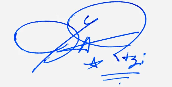 Yaretzi online signature ideas handwritten signature example in blue ink