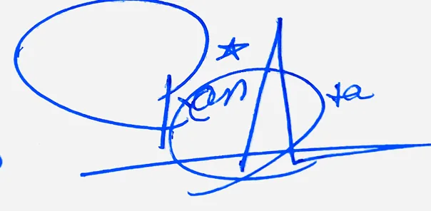 Renata online signature ideas handwritten signature example in blue ink