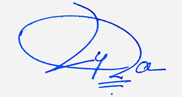 Lyra online signature ideas handwritten signature example in blue ink