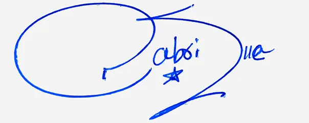 Gabrielle online signature ideas handwritten signature example in blue ink