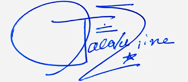 Jacqueline online signature ideas handwritten signature example in blue ink