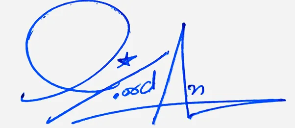 Jordan online signature ideas handwritten signature example in blue ink