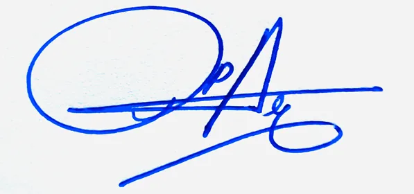 Opal signature making ideas handwritten signature example in blue ink