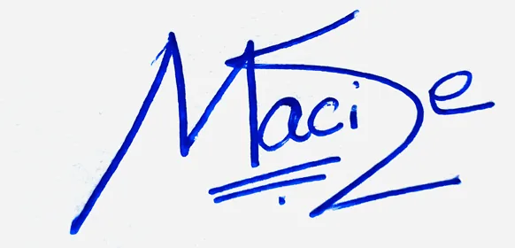 Macie signature making ideas handwritten signature example in blue ink