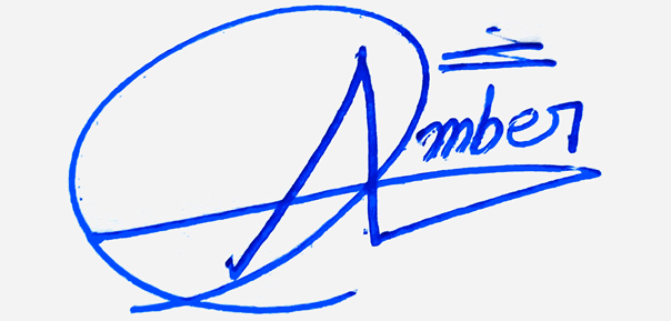 Amber Name Cursive Handwriting Signature Style Ideas
