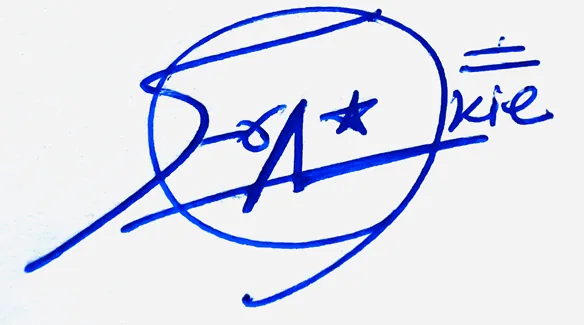 Frankie signature making ideas handwritten signature example in blue ink