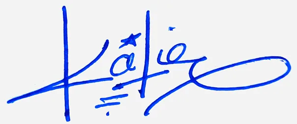Katie signature making ideas handwritten signature example in blue ink