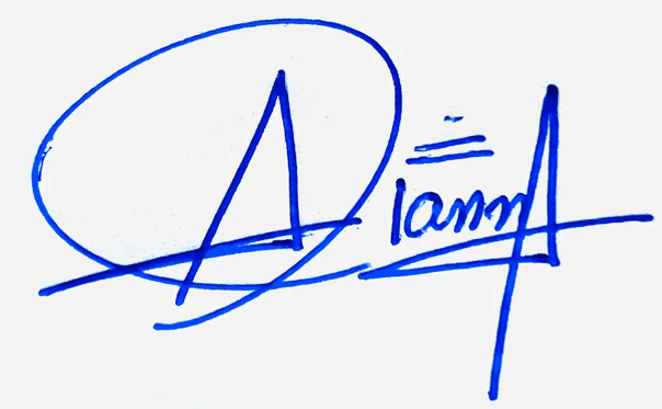 Alanna cursive writing signature ideas handwritten signature example in blue ink