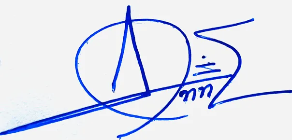 Anne cursive writing signature ideas handwritten signature example in blue ink