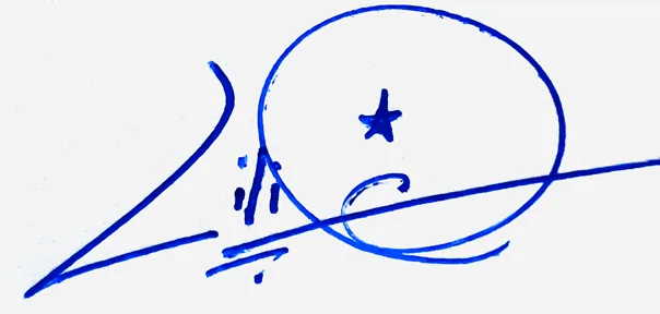 Lilian cursive writing signature ideas handwritten signature example in blue ink