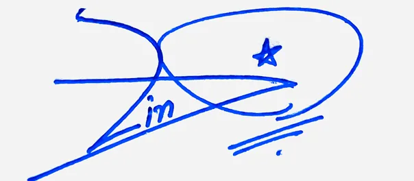 Lina cursive writing signature ideas handwritten signature example in blue ink