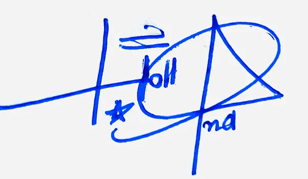 Holland cursive writing signature ideas handwritten signature example in blue ink