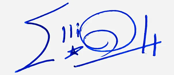 Elliott handwritten signature designer handwritten signature example in blue ink