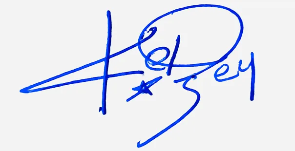 Kelsey handwritten signature designer handwritten signature example in blue ink