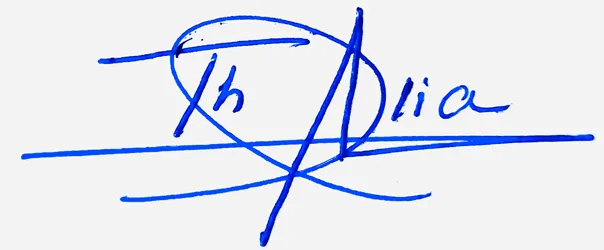 Thalia signature ideas for my name handwritten signature example in blue ink