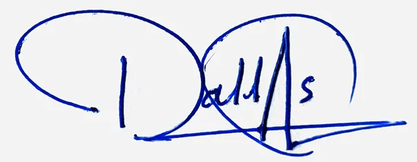 Dallas signature ideas for my name handwritten signature example in blue ink