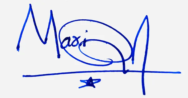 Marina signature ideas for my name handwritten signature example in blue ink