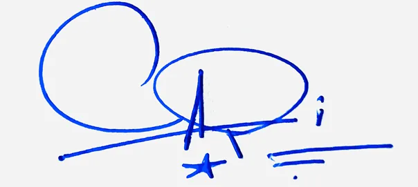 Capri signature ideas for my name handwritten signature example in blue ink