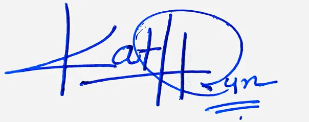 Kathryn signature ideas for my name handwritten signature example in blue ink
