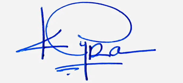 Kyra signature ideas for my name handwritten signature example in blue ink