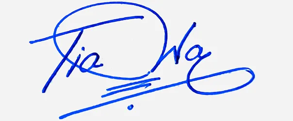Tiana signature ideas for my name handwritten signature example in blue ink