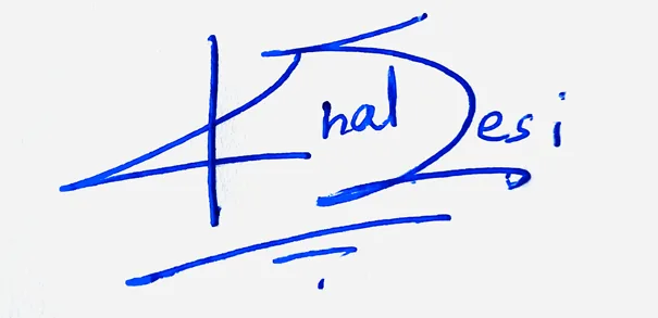 Khaleesi signature ideas for my name handwritten signature example in blue ink