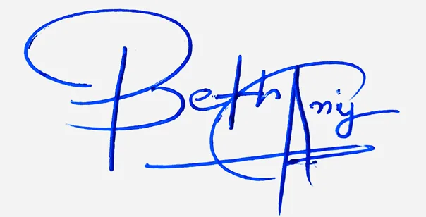 Bethany signature ideas for my name handwritten signature example in blue ink
