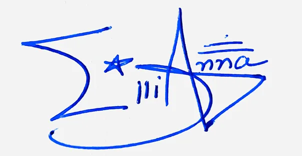 Ellianna signature ideas for my name handwritten signature example in blue ink
