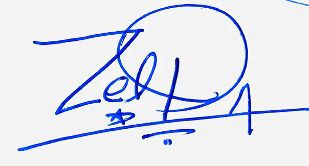 Zelda signature ideas for my name handwritten signature example in blue ink