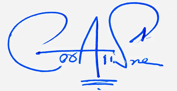 Coraline signature ideas for my name handwritten signature example in blue ink