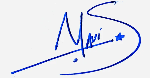 Mavis signature ideas for my name handwritten signature example in blue ink